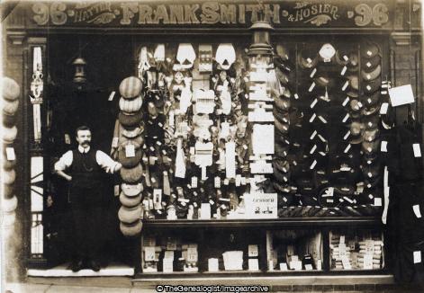 Frank Smith Hatter and Hosier 1910 Manchester (1910, England, Frank Smith, Hatter, Hatter and Hosier, Manchester, shop)