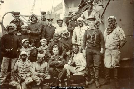 HMS Charybdis Ship Crew including Stokers likely in China (Crew, HMS Charybdis, Ship, Stokers)