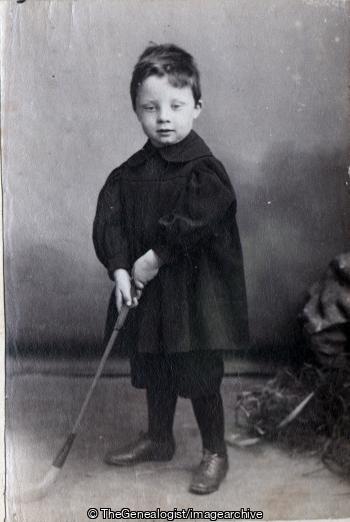 JD Macleod aged 3 (1897, Child, Hockey)
