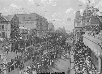 Jubilee Procession in Cape Town (1897, Adderley Street, Cape Town, Jubilee, South Africa)