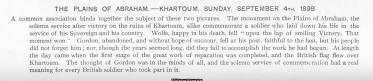 Khartoum Sunday September 4th 1898 (1898, Gordon of Khartoum, Khartoum, September, Service, Soldiers, Sudan)