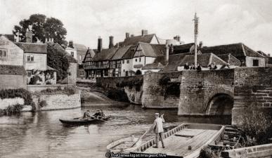 King Johns Bridge, Tewkesbury (Bridge, England, Gloucestershire, king johns bridge, Rowing Boat, tewkesbury, Vessel)