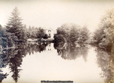 Le Manoir de St Jean la Hougue Boëte Jersey 1887 (1887, Jersey, la Hougue Boëte, lake, St John)