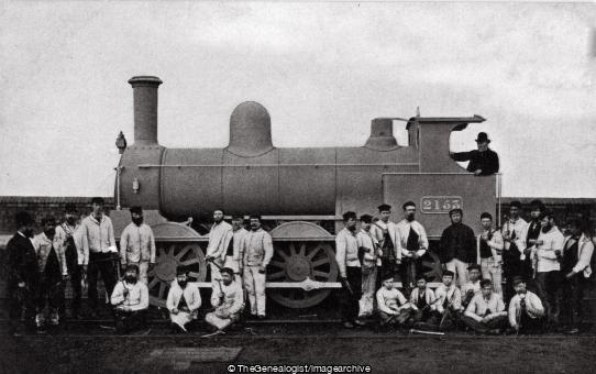 London and N Western Engine erected in 25 hours (1878, Crewe, Engineers, LNWR, steam engine, Train)