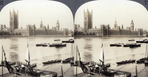 London Houses of Parliament (3d, England, Houses of Parliament, London, Parliament, River, Rowing Boat, Thames, Westminster)
