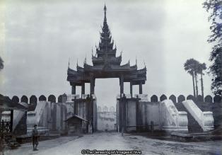 Mandalay Fort Gateway (Burma, C1890, Fort, Gateway, Mandalay, Myanmar)