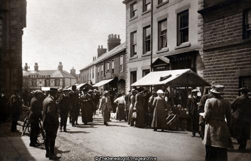 Market Day Garstang 1928 (1928, England, Garstang, Hotel, Lancashire, Market, Royal Oak Hotel)