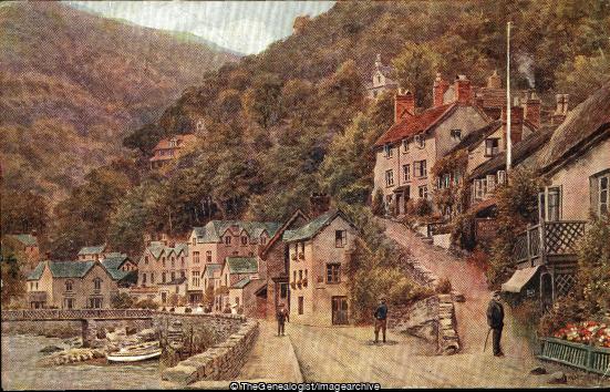 Mars Hill, Lynmouth (Devon, England, Lynmouth, Mars Hill, Rowing Boat)