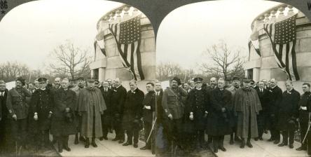 Marshall Joffre Viviani Chocheprat and Fabry - French War Commission with Governor Lowden and State Officials at Tomb of Lincoln Springfield Illinois (1917, 3d, Frank Lowden, Governor, Illinois, Joseph Joffre, Lincoln Memorial, Oak Ridge Cemetery, Rene Viviani, Springfield, U.S.A., WW1)