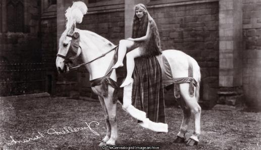 Miss Muriel Mellerup as Lady Godiva 29 June 1929 (Lady Godiva, Miss Muriel Mellerup)