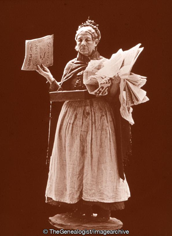 Newspaper seller woman Ludgate Circus (Newspaper Seller)