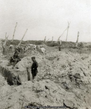 No. 17 - Searching for the Dead, Nieuport (3d, Belgium, C1919, Dead, Nieuport, Nieuwpoort, Trench, West Flanders, WW1)