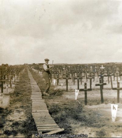 No. 20 - Hooge Crater Cemetery (3d, Belgium, C1919, Cemetery, Crater, Cross, Duckboard, Hooge, Hooge Crater Cemetery, West Flanders, WW1)