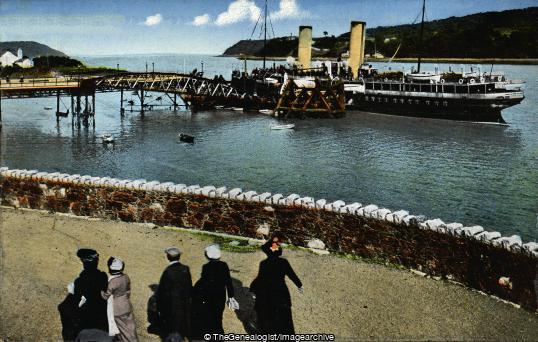 Promenade and Pier, Menai Bridge (Anglesey, Menai Bridge, Paddle Steamer, Pier, Vessel, Wales)