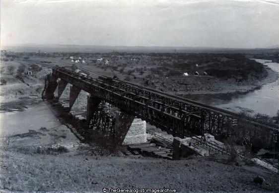 Railway Bridge Colenso (Bridge, C1900, Colenso, Natal, Railway, South Africa, Tugela River)