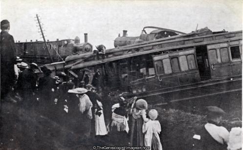 Railway Disaster Near Llanelly 3rd Oct 1904 (1904, 3rd Oct 1904, Hospital Train, Llanelly, Monmouthshire, Railway, Railway Disaster, Steam Train, Wales)