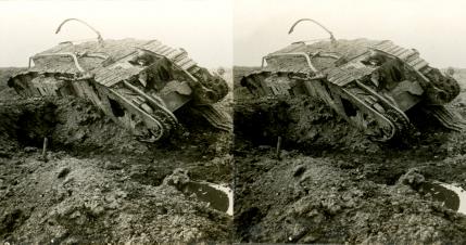 Ripped and Battered to Death by the Enemy - a Derelict Tank Cambrai (1917, 3d, Battle of Cambrai, Cambrai, France, No Man's Land, Nord-Pas de Calais, Tank, WW1)