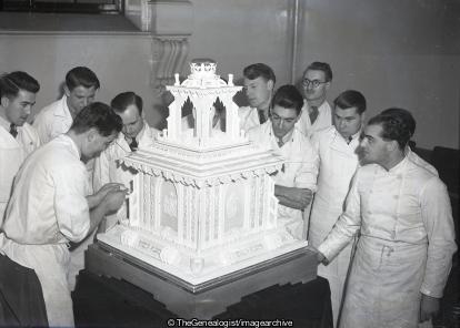 Royal Christening Cake 1948 (1948, 1952, Borough Polytechnic, Cake, Christening, Coronation, Icing, London, National Association of Master Bakers)