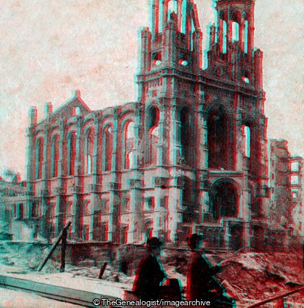 Ruins of the Jewish Synagogue on Sutter Street stood the great earthquake of 1865 and 1868 (1906, 3d, California, Earthquake, Judaism, San Francisco, Sutter Street, Synagogue, U.S.A.)