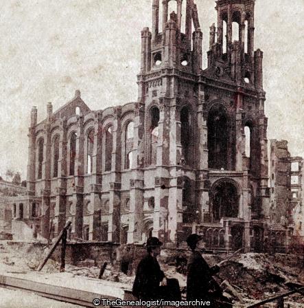Ruins of the Jewish Synagogue on Sutter Street stood the great earthquake of 1865 and 1868 (1906, 3d, California, Earthquake, Judaism, San Francisco, Sutter Street, Synagogue, U.S.A.)