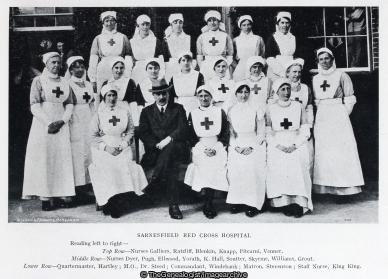 Sarnesfield Red Cross Hospital (Doctor, England, Herefordshire, Hospital, Nurse, Red Cross, Sarnesfield Court Hospital, Weobley, WW1)