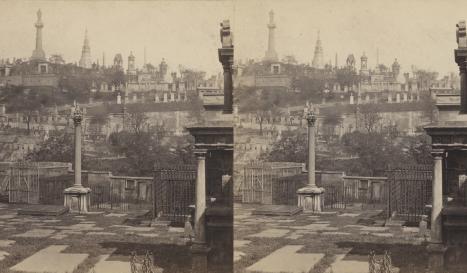Scotland Glasgow Necropolis 1900 (1900, 3d, C1900, Cemetery, Glasgow, Lanarkshire, Necropolis, Scotland)