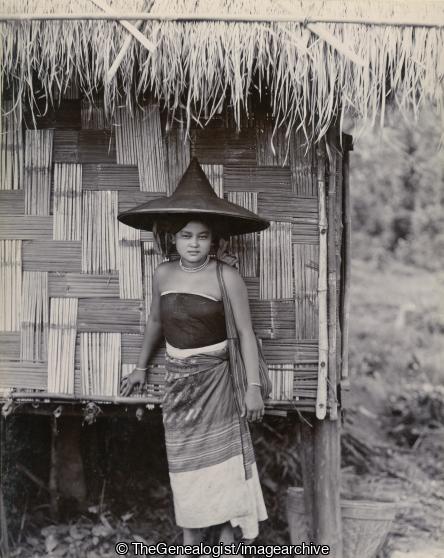 Shan Beauty (Bamboo, Beauty, Burma, C1890, hat, Myanmar, Shan)