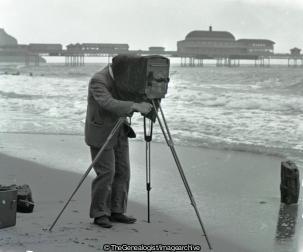 Shanklin Isle of Wight Photographer Large Format Stereo Camera (Camera, Isle of Wight, Photographer, Pier, Shanklin, Stereo Camera)