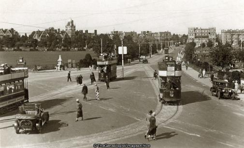 Southsea Common 1930 (1930, Car, Hampshire, Southsea Common, tram)