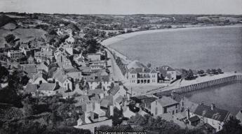 St Aubin from the south (Channel Islands, Harbour, Jersey, Railway Station, St Aubin, St Brelade)