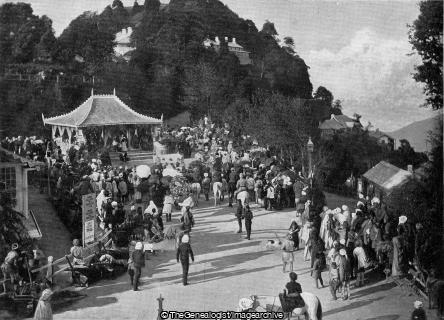 The Chowrasta Darjeeling (British, Children's Floral Fete, Darjeeling, Gurkha, Hill Station, Horse, India, Soldiers, West Bengal)