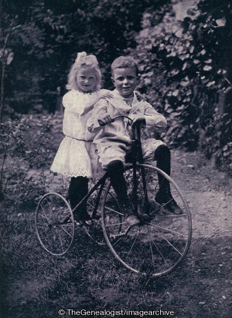The Emigrants that made Canada (boy, Children, Girl, Tricycle)
