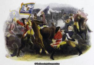 The Forcing of the French lines at Eliksem 18th July 1705 (1705, 5th Regiment, Battle of Elixheim, Belgium, Brabant, Dragoon Guards, Eliksem, War of the Spanish Succession)