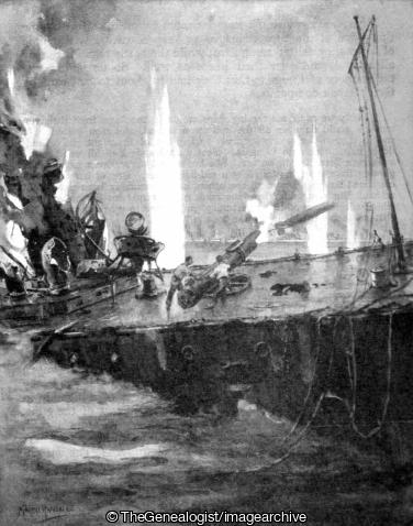 The Last Moments of the Destroyer 'Fortune' (Battle of Jutland, Destroyer, HMS Fortune, Navy, WWI)