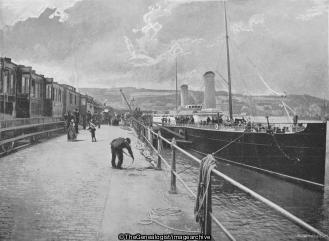 The Ostend Mail Boat at Dover (Belgium, Dover, England, Kent, Mail Boat, Ostend, Paddle Steamer, Port, Train)