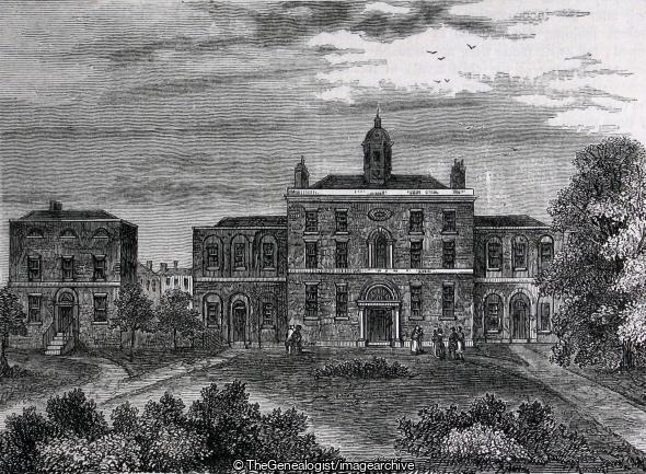 The Small Pox Hospital King's Cross in 1800 (King's Cross, London, Small Pox Hospital)