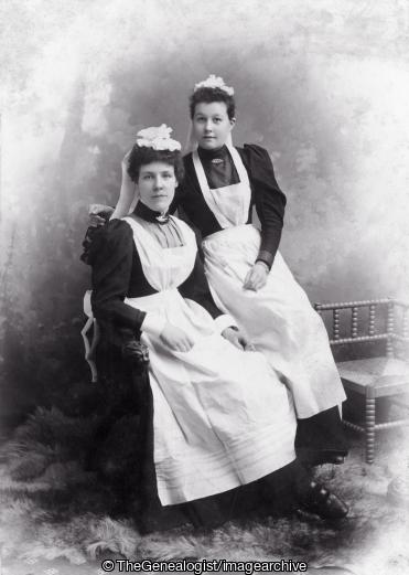 Two Maids West Bowling Bradford photographer Parkinson (Bradford, C1900, England, Maid, West Bowling, Yorkshire)