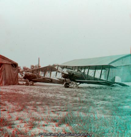 US Observation Airplane on West Front France (3d, Aerial Reconnaissance, American, Biplane, C1917, France, Spad 11, WW1)