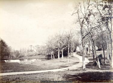 Vinchelez de Bas St Ouen Jersey 1887 (1887, Jersey, lake, St Ouen, Vinchelez de Bas, Vinchelez de Bas Manor, wood)