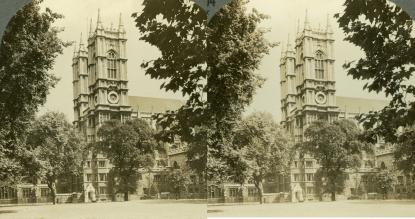Westminster Abbey, seen from the Deans Yard, London, England (3d, Deans Yard, London, Westminster Abbey)
