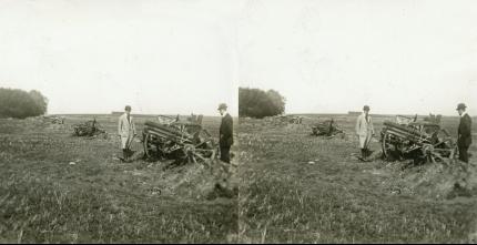 WWI - Cannon Abandoned by Germans in Retreat at Acy, France (1914, 3d, 77mm Gun, Acy en Multien, Artillery, France, German, Marne, Meaux, Picardie, WW1)