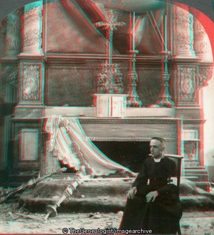 WWI - Wrecked Altar of Malines Cathedral (3d, Cathedral, France, Malines Cathedral, Red Cross, WW1)