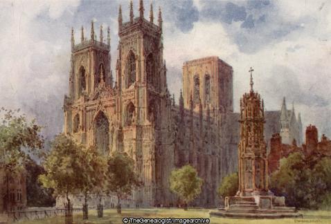 York Minster in Watercolour (Cathedral, England, Watercolour, York, York Minster, Yorkshire)